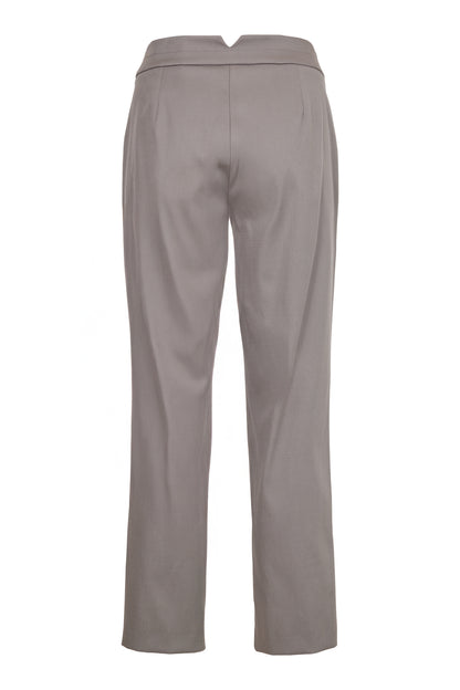 Icona Cotton Blend Taupe Trousers 61068