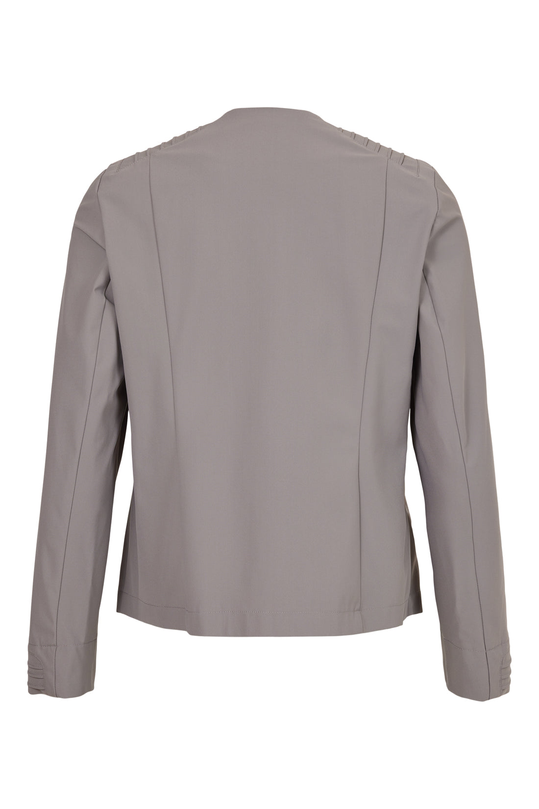 Icona Taupe Travel Fabric short jacket with pleat shoulder detail67334