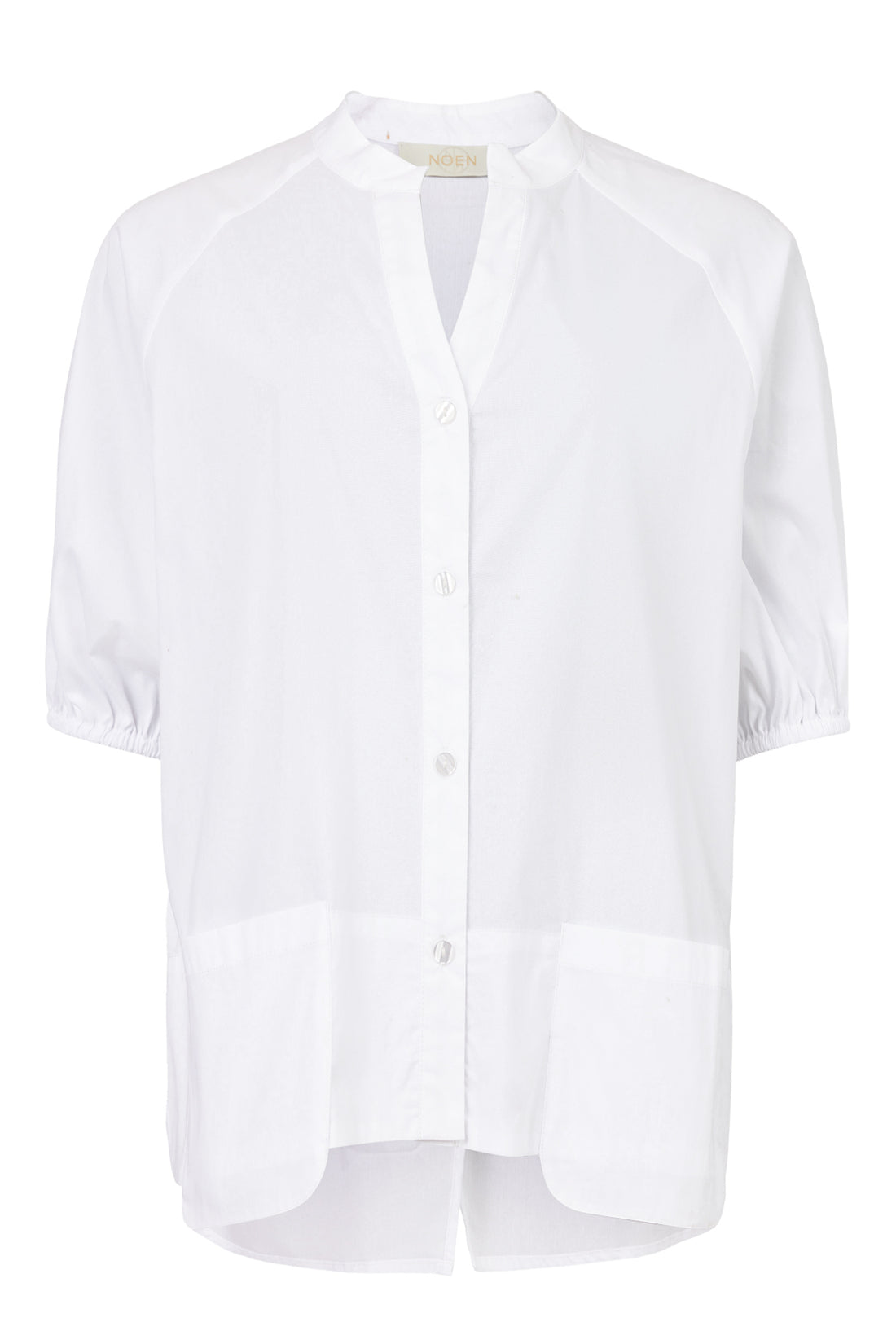 Noen optic white shirt with split back detail 86228