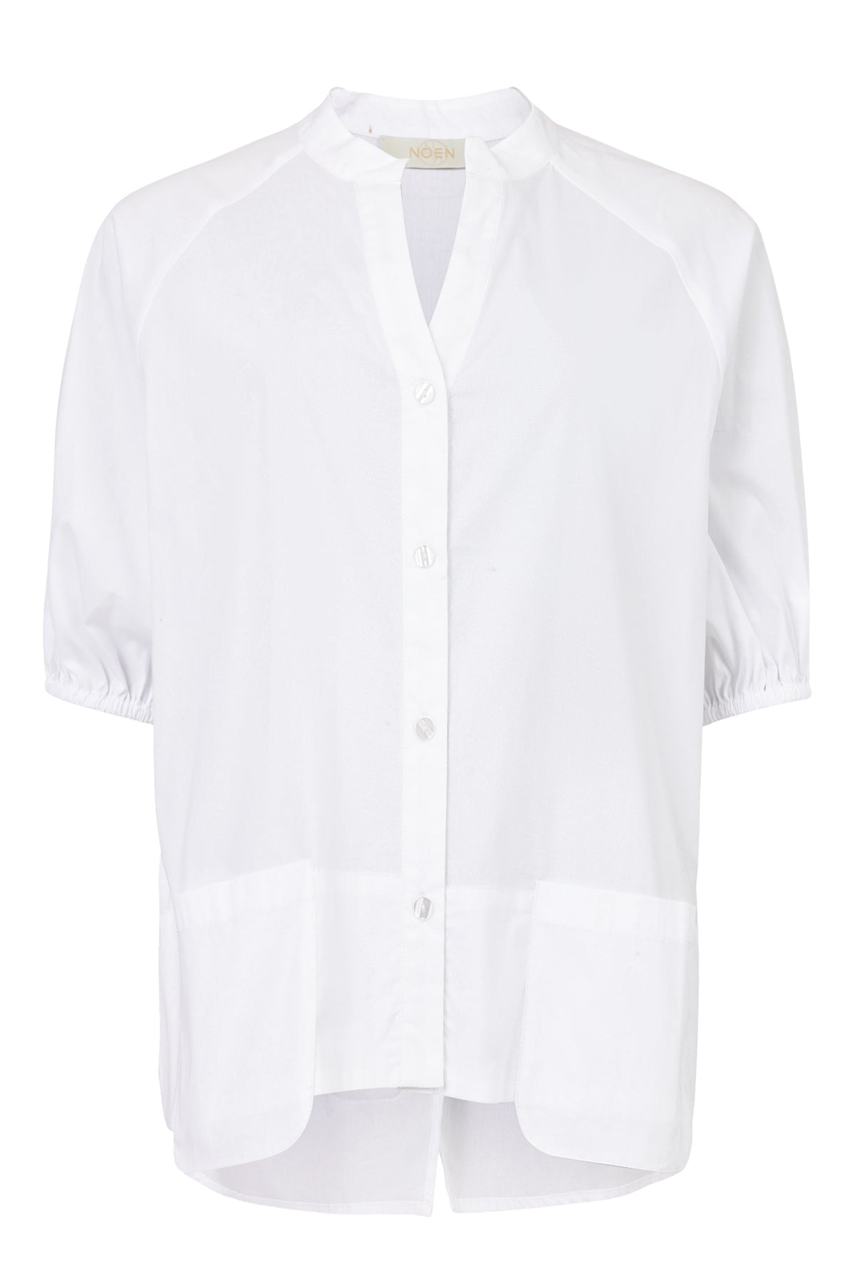 Noen optic white shirt with split back detail 86228