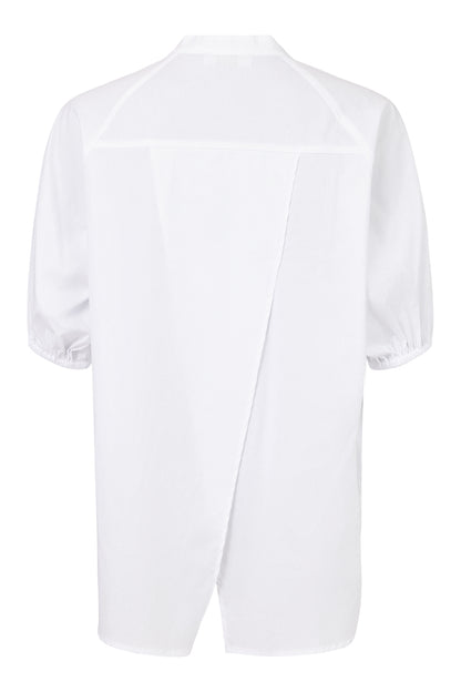 Noen optic white shirt with split back detail 86228