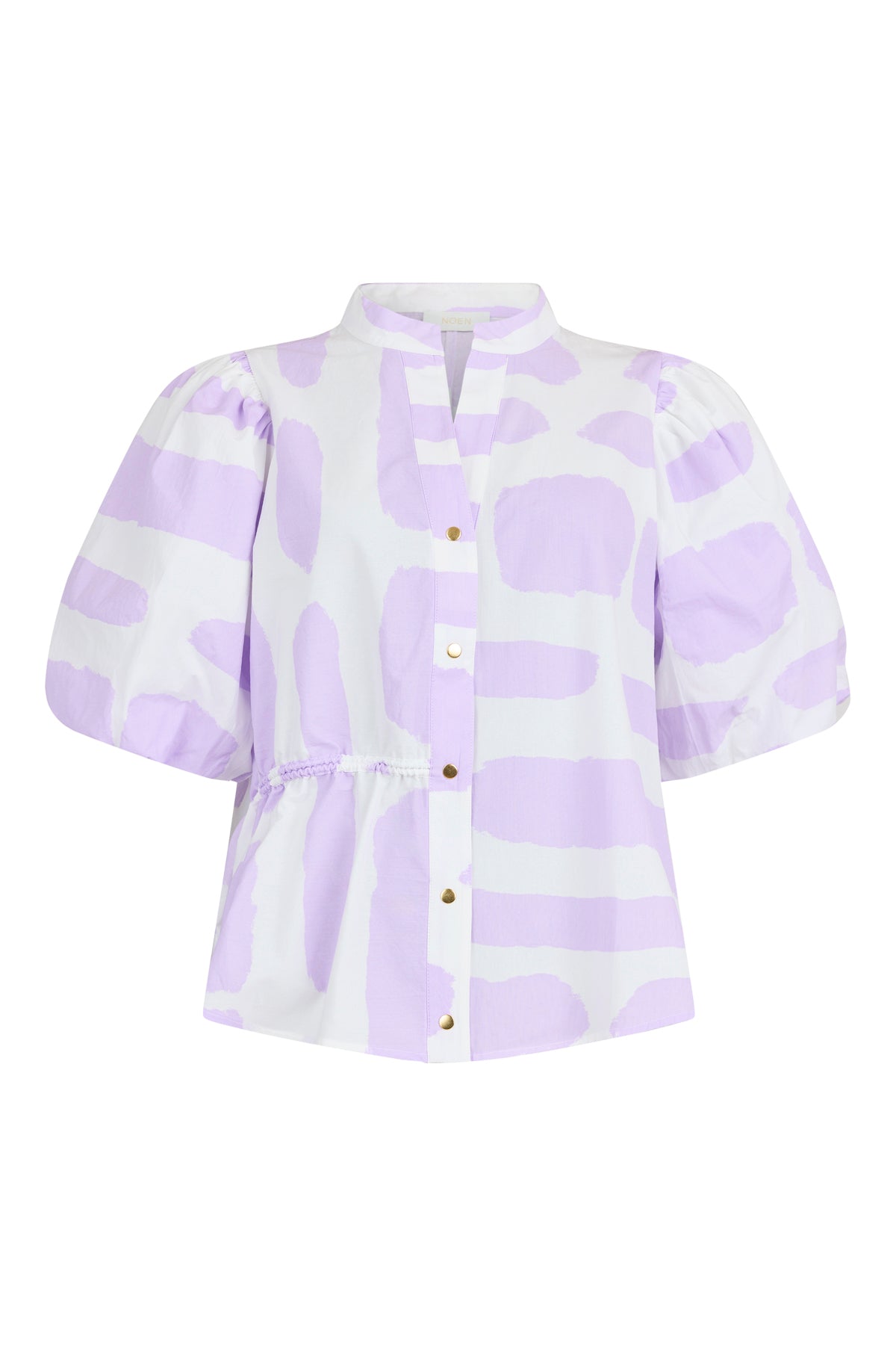 Noen Lavander print Blouse with drawstring detail  86291