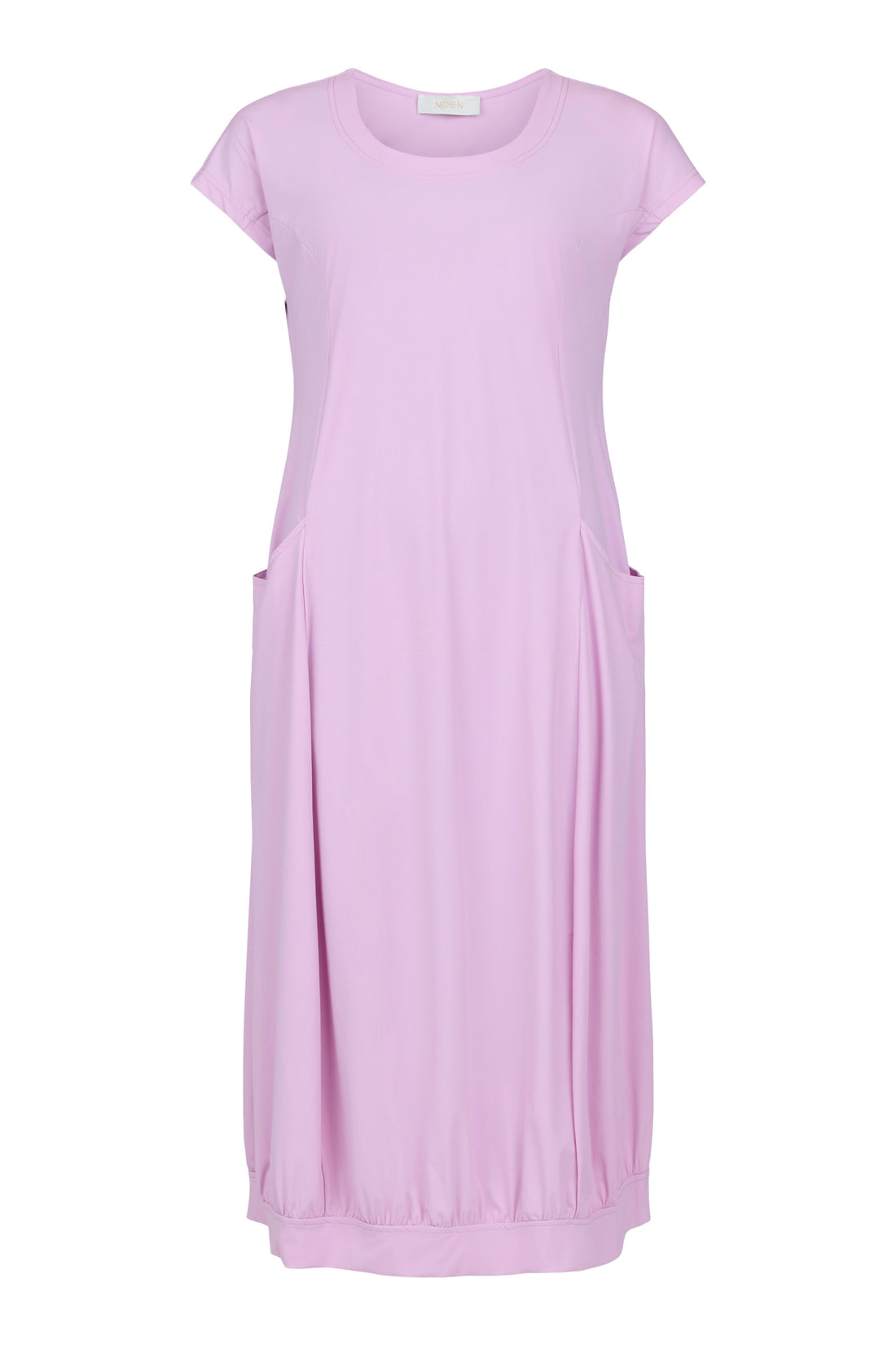 Noen Travel Fabric Round Neck Dress in Lavender or Black 88635