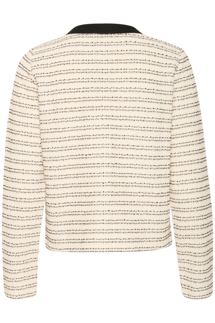 Fransa  Chanel inspired cardigan in Cream and Black