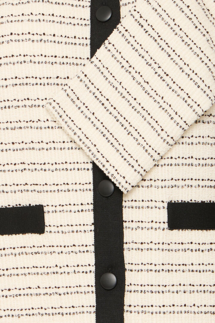Fransa  Chanel inspired cardigan in Cream and Black