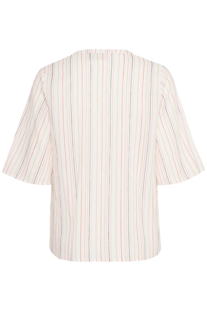 Fransa candy stripe cotton blouse 20615452