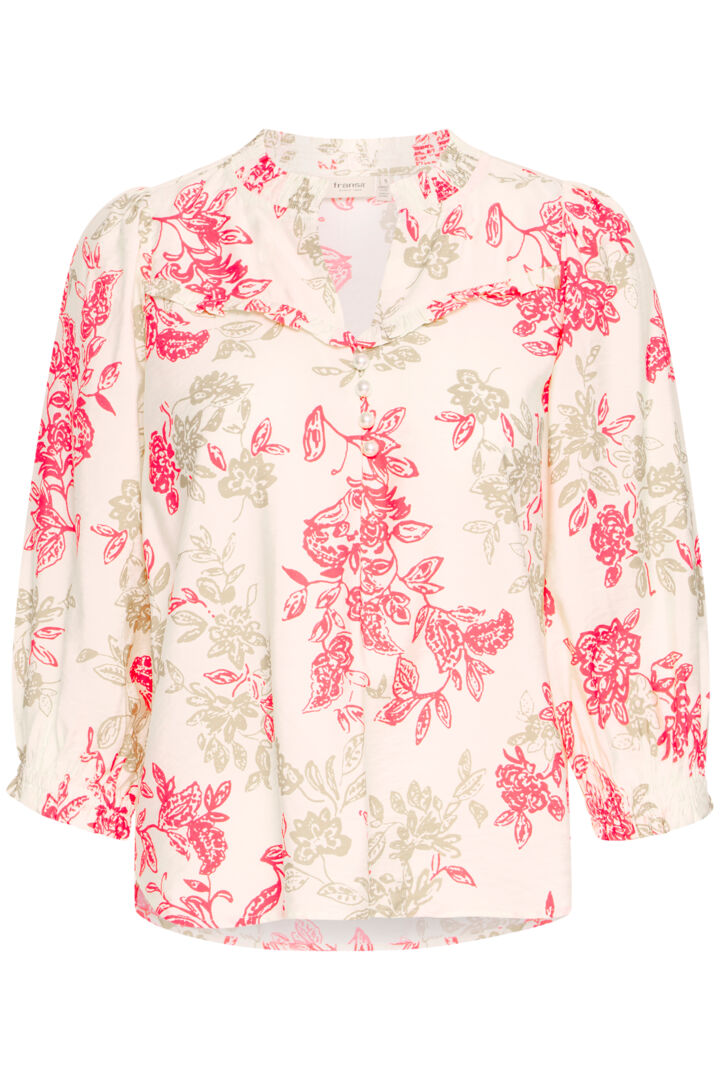 Fransa Tine Blouse in Antique coral  Print 20615457