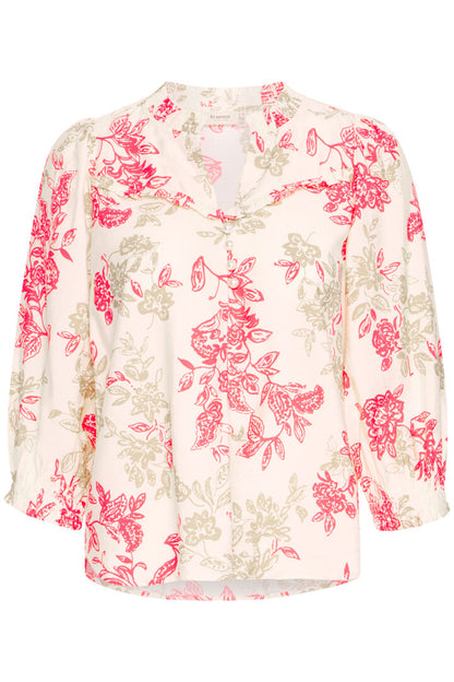 Fransa Tine Blouse in Antique coral  Print 20615457
