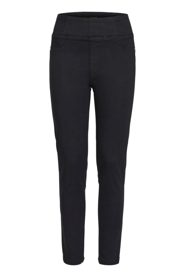 Fransa Black Denim High waist  Jeggings 20614928