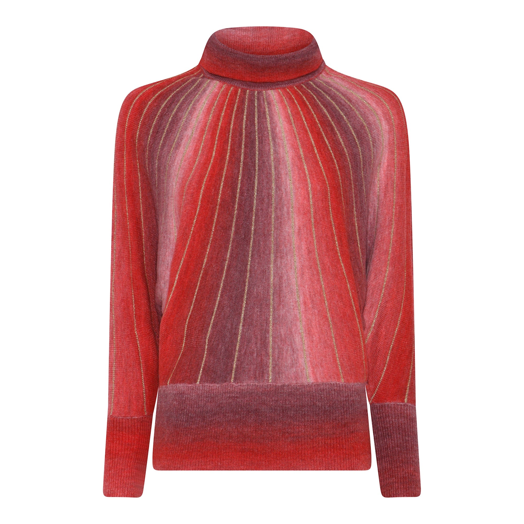 Micha Batwing ombre Jumper with lurex stripe 179 137