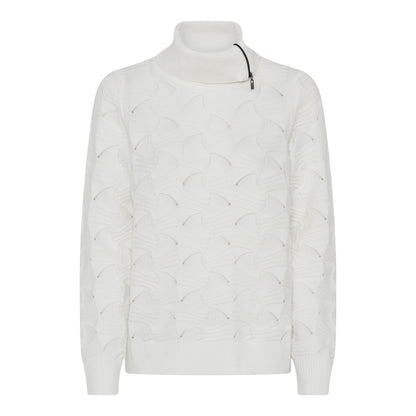 Micha textured jumper with open Zip neck detail 176 176