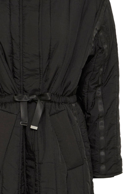 Fransa Long black Quilted Coat 20615637