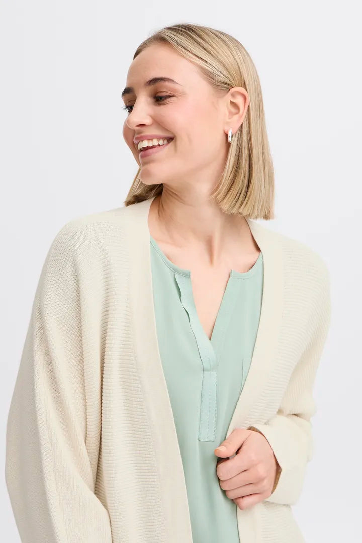 Fransa Long Cardigan in Cream or Navy 20615536
