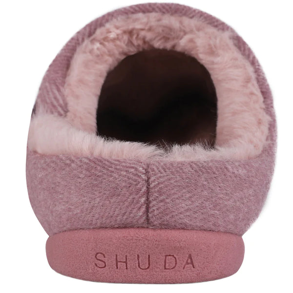 Shu Da Helena mule slippers in Powder Pink