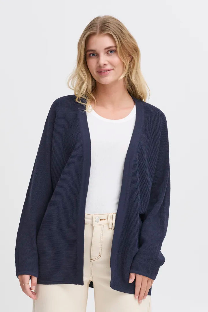 Fransa Long Cardigan in Cream or Navy 20615536
