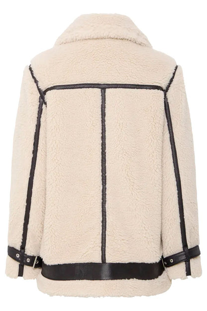Byoung Shearling Jacket with black trim 20816104