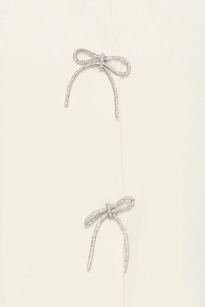 Fransa Long sleeve Cardigan with Glitter bow detail 20617318