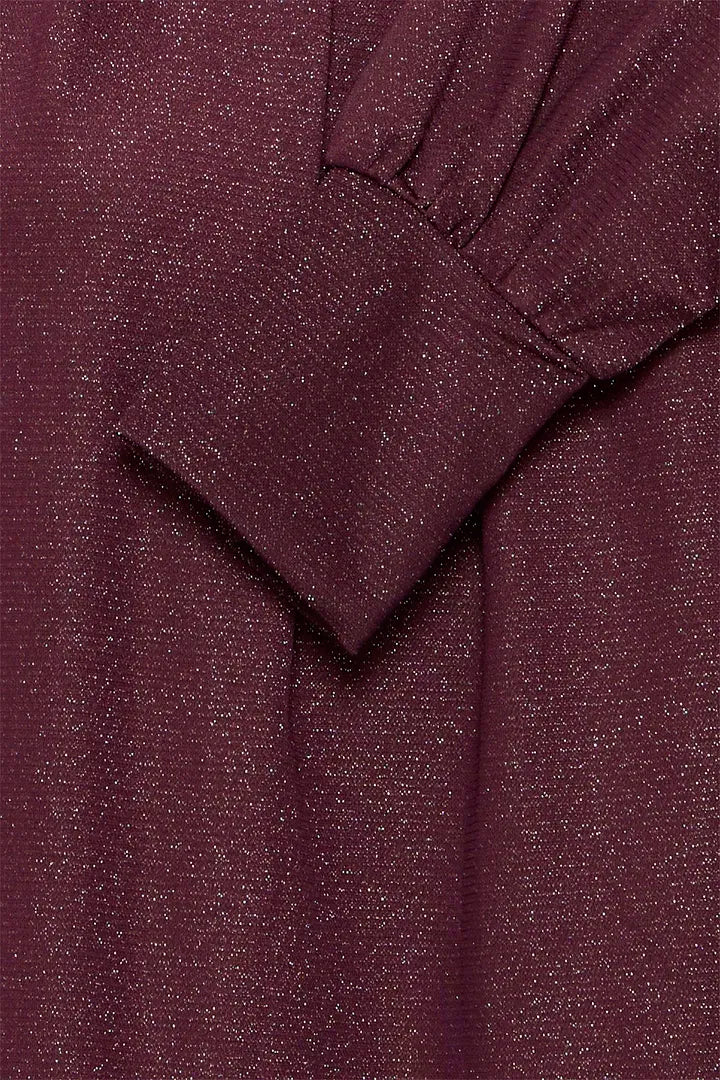 Fransa lightweight knit with lurex sparkle in Fudge 20617228