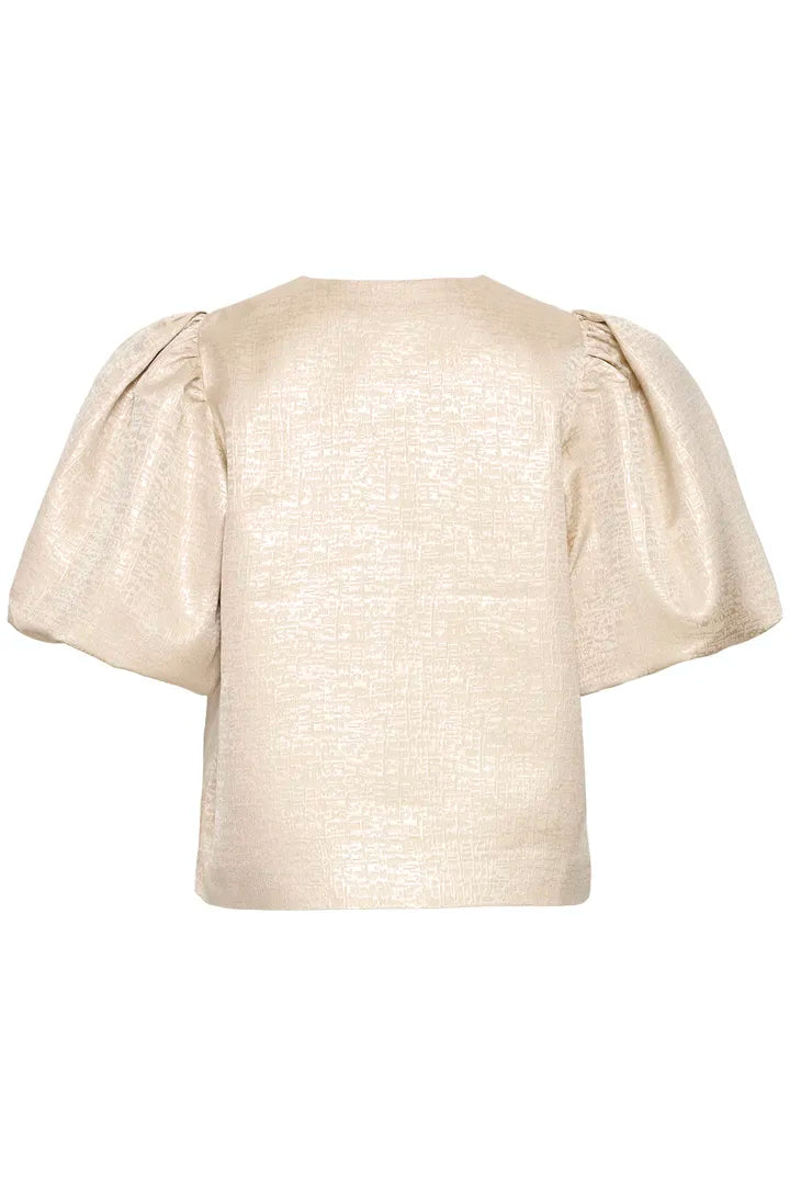Byoung Dariella jacket with puff sleeve in Gold 20818387