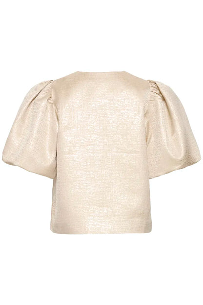 Byoung Dariella jacket with puff sleeve in Gold 20818387
