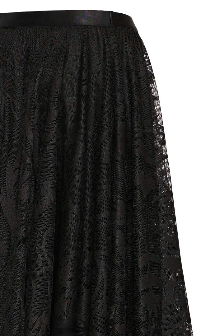 Fransa Lace overlay Midi Skirt  0617281