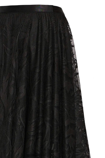 Fransa Lace overlay Midi Skirt  0617281