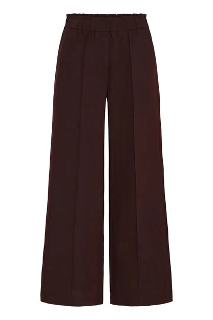 Fransa Wide Leg Smart Trousers in Fudge  20617264