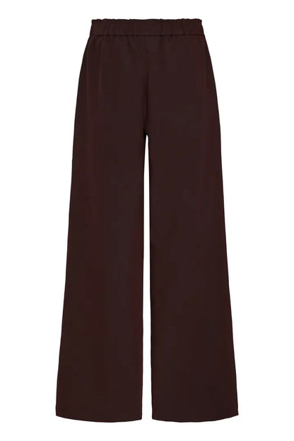 Fransa Wide Leg Smart Trousers in Fudge  20617264