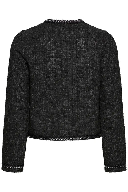 BYoung Tweed look knit jacket with shimmer  20818237