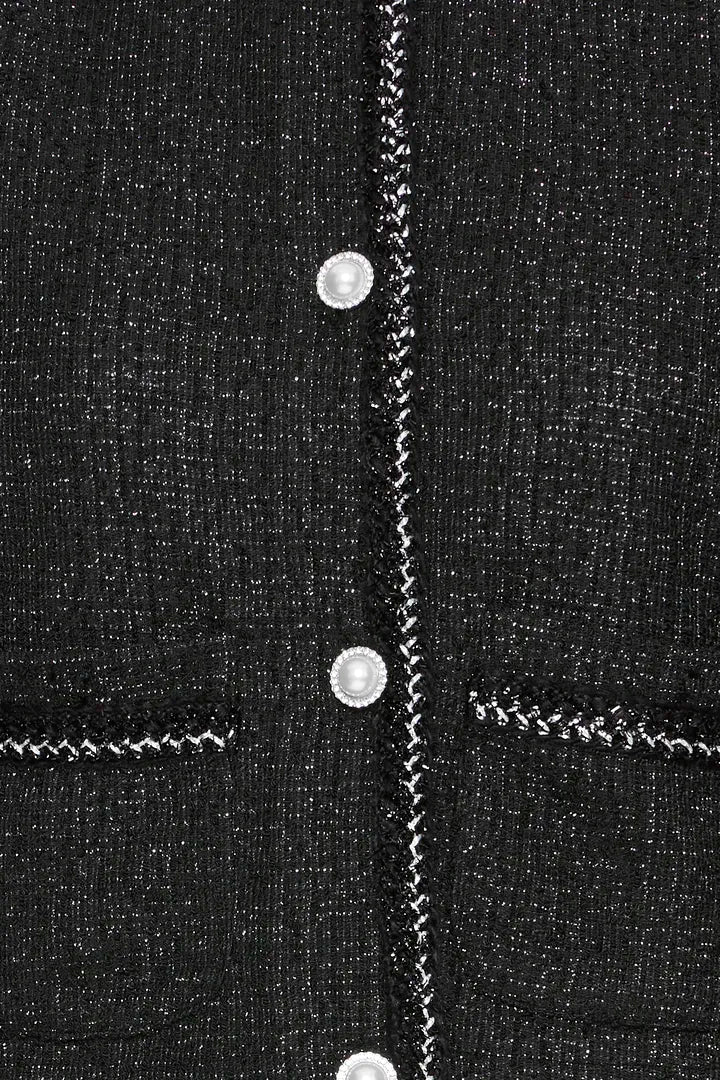 BYoung Tweed look knit jacket with shimmer  20818237