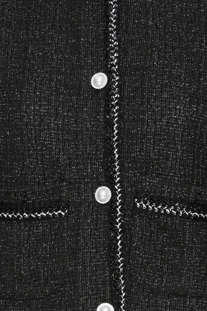 BYoung Tweed look knit jacket with shimmer  20818237