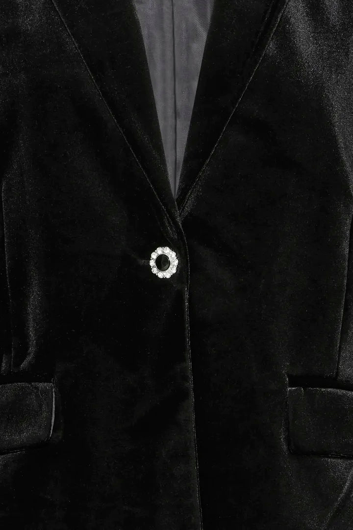 Byoung Black Velvet Blazer