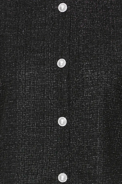 Byoung Tweed look knit waistcoat with sparkle 20818239