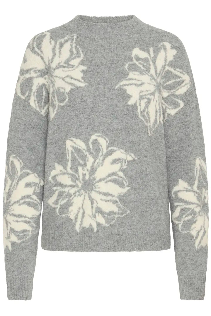 Byoung grey flower knit  20817100