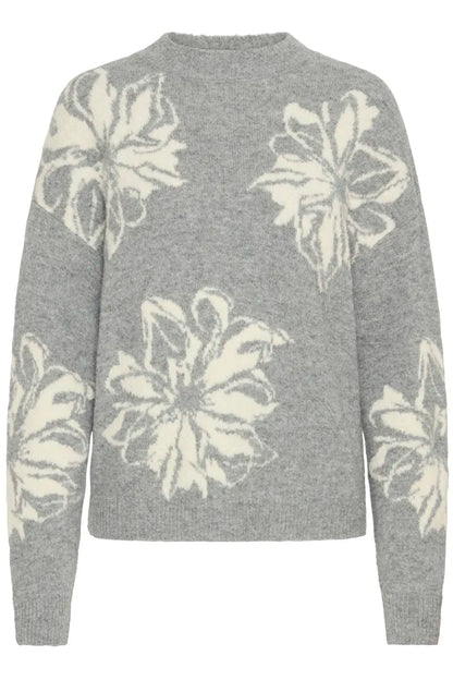 Byoung grey flower knit  20817100