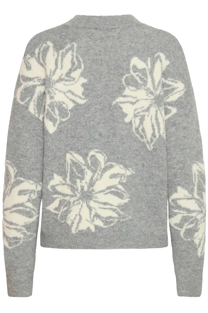 Byoung grey flower knit  20817100