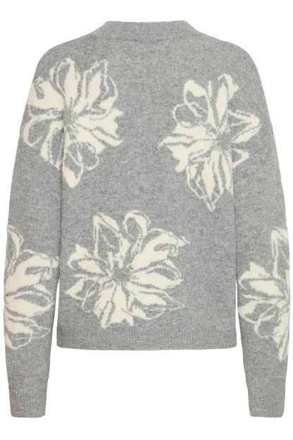 Byoung grey flower knit  20817100