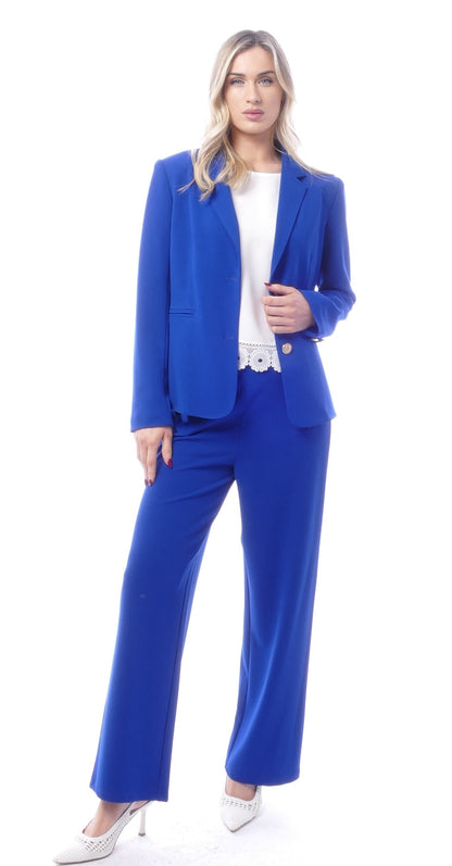 Libra Classic Trouser suit in Royal Blue Lj1973 Royal