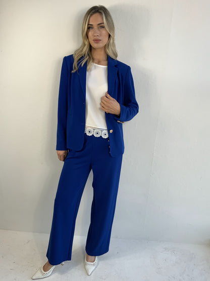 Libra Classic Trouser suit in Royal Blue Lj1973 Royal