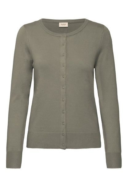 Fransa Basic round neck cardigan 20604187