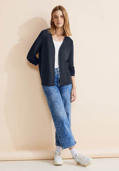 Street One Summer weight Cardigan in Navy or Sand 321103