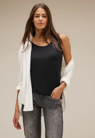 Street One basic long vest 320438