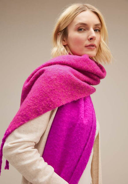 Street one Pretty in Pink Long Fluffy Scarf