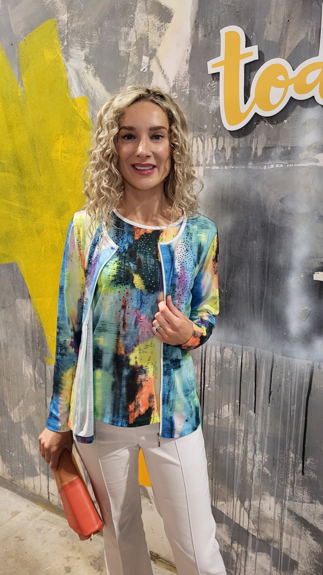 Libra Summer Twin Set in Blue Multi Print Ltp1913