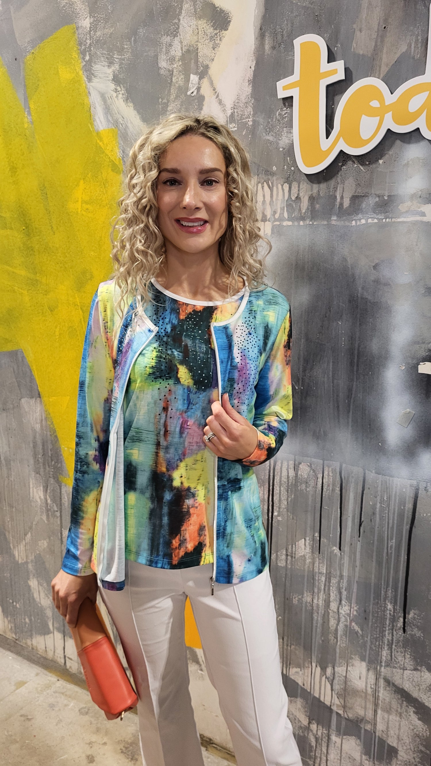 Libra Summer Twin Set in Blue Multi Print Ltp1913