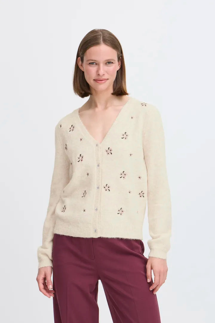 Byoung v neck embroidery cardigan 20817102