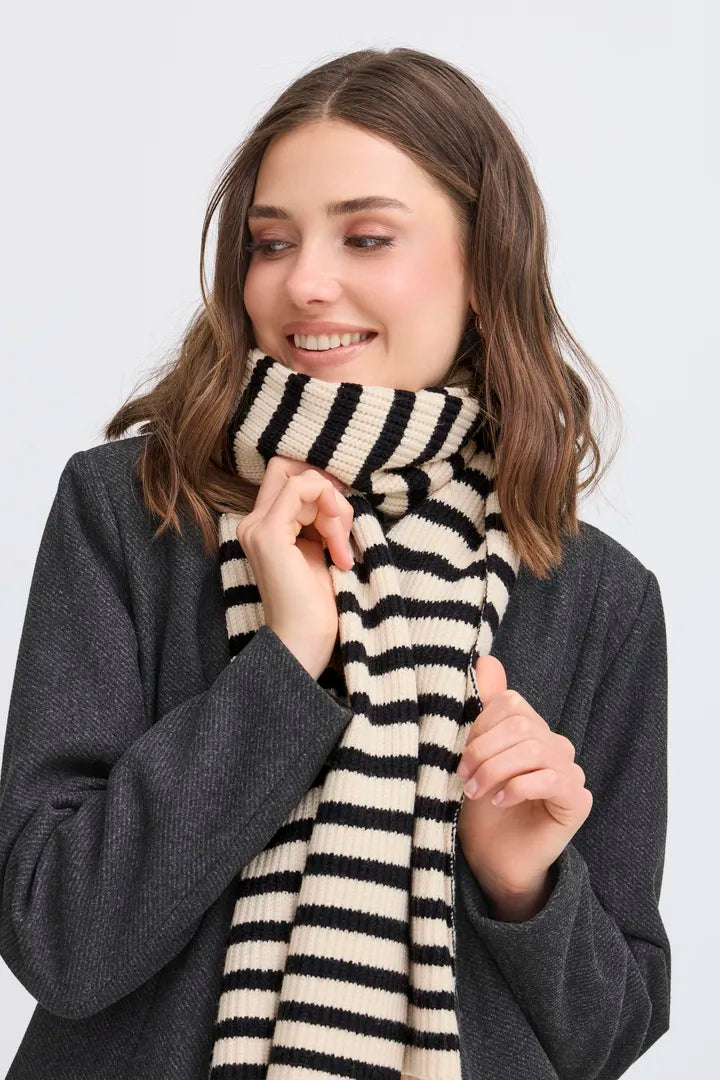 Fransa Long Knitted Scarf 220616064
