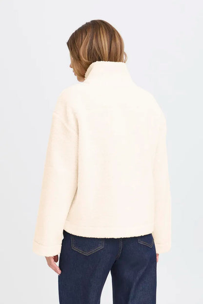 Fransa Suoersoft Teddy Fleece with full zip and pockets 20616166