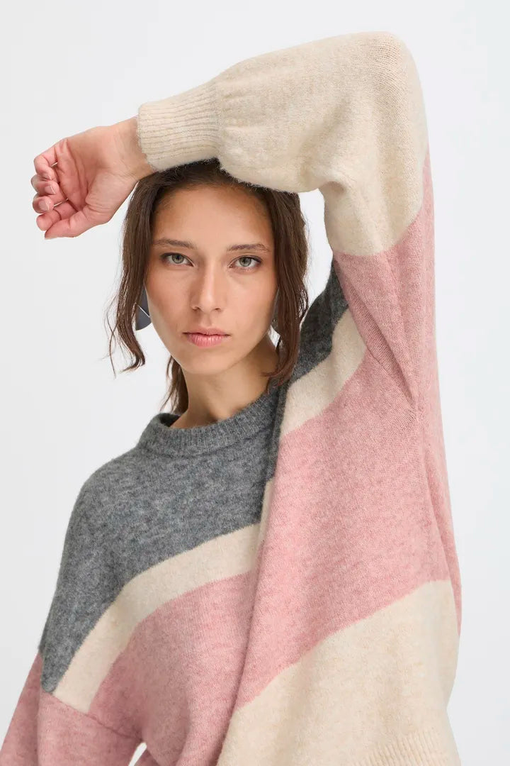 Byoung supersoft colour block knit  20817103