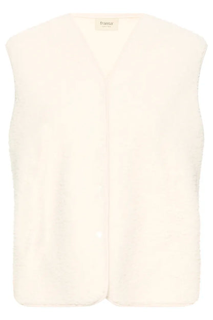 Fransa Teddy Fleece Gilet with pockets 20617286